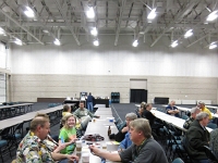 Getting ready for the raffle